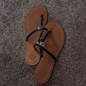 Tory Burch Thong Sandals Black